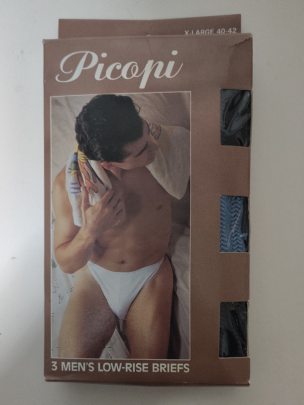 Vintage PICOPI Men's String Bikini With Double Front - 3 Packs - Size XL
